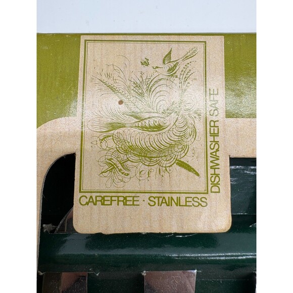 Caravelle Regent Sheffield 5 Pc Buffet Set Blue Snowflake Starburst Pattern - Picture 7 of 9